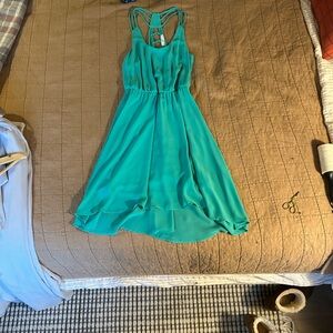 Lush Brand Strappy Turquoise Dress